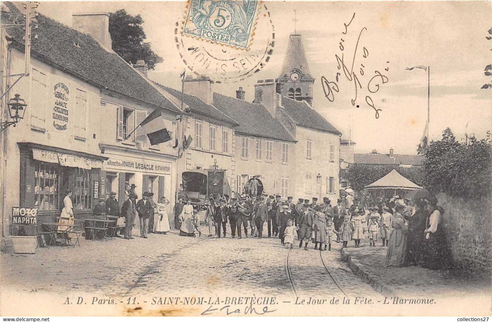 78-SAINT-NON-LA-BRETECHE- LE JOUR DE LA FÊTE L'HARMONIE - St. Nom La Breteche