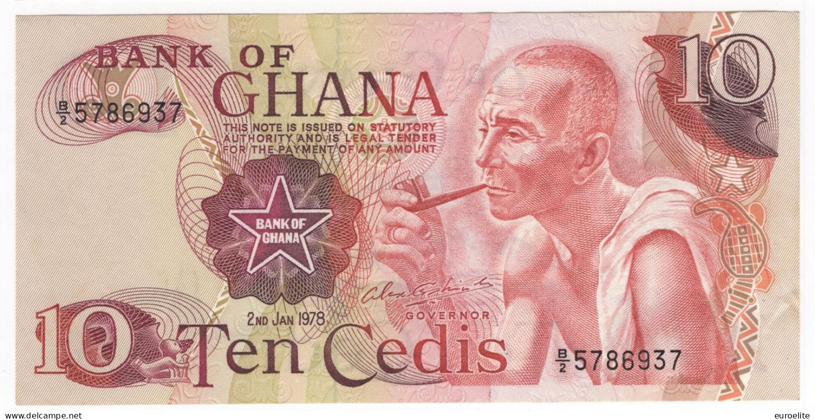 Banca Del Ghana - 10 Cedis 1978 - "Volta Lake" - Ghana