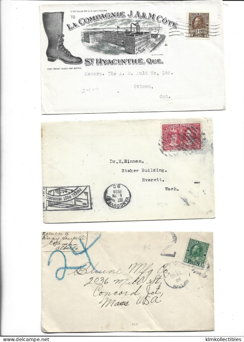 CANADA - POSTAL HISTORY LOT - COMMERCIAL ADVERTISE COVERS - Other & Unclassified