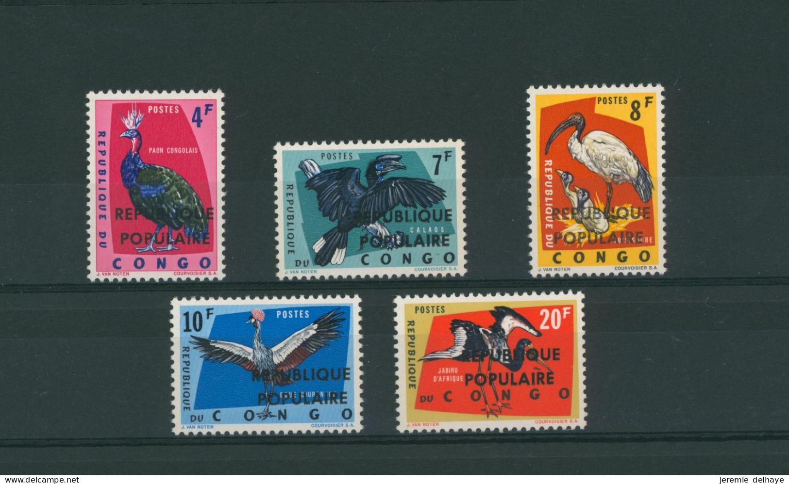 République Du Congo (émission Locale) - Stanleyville : Oiseaux N°11/15** Neuf Sans Charnières (MNH), Complet - Nuovi