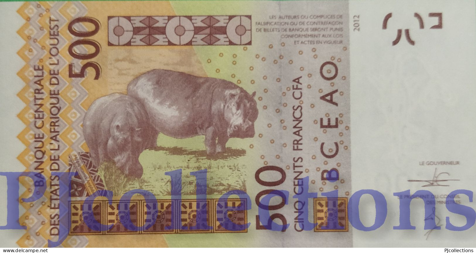 WEST AFRICAN STATES 500 FRANCS 2014 PICK 719Kc UNC - Westafrikanischer Staaten