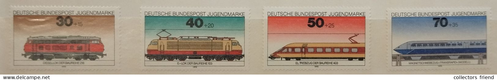 Germany - 1975 - Eisenbahn, Train - 836/39 MNH** - Eisenbahnen