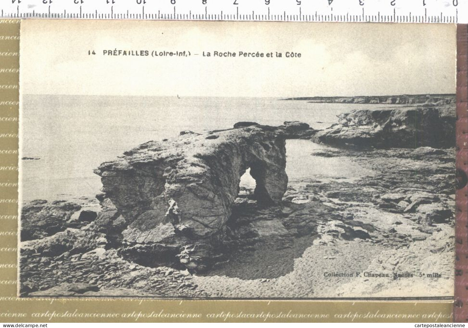 25675 / PREFAILLES 44-Loire-Inférieure Atlantique Roche Percé Et La Cote 1910s Edition CHAPEAU 14 / 5e Mille - Préfailles