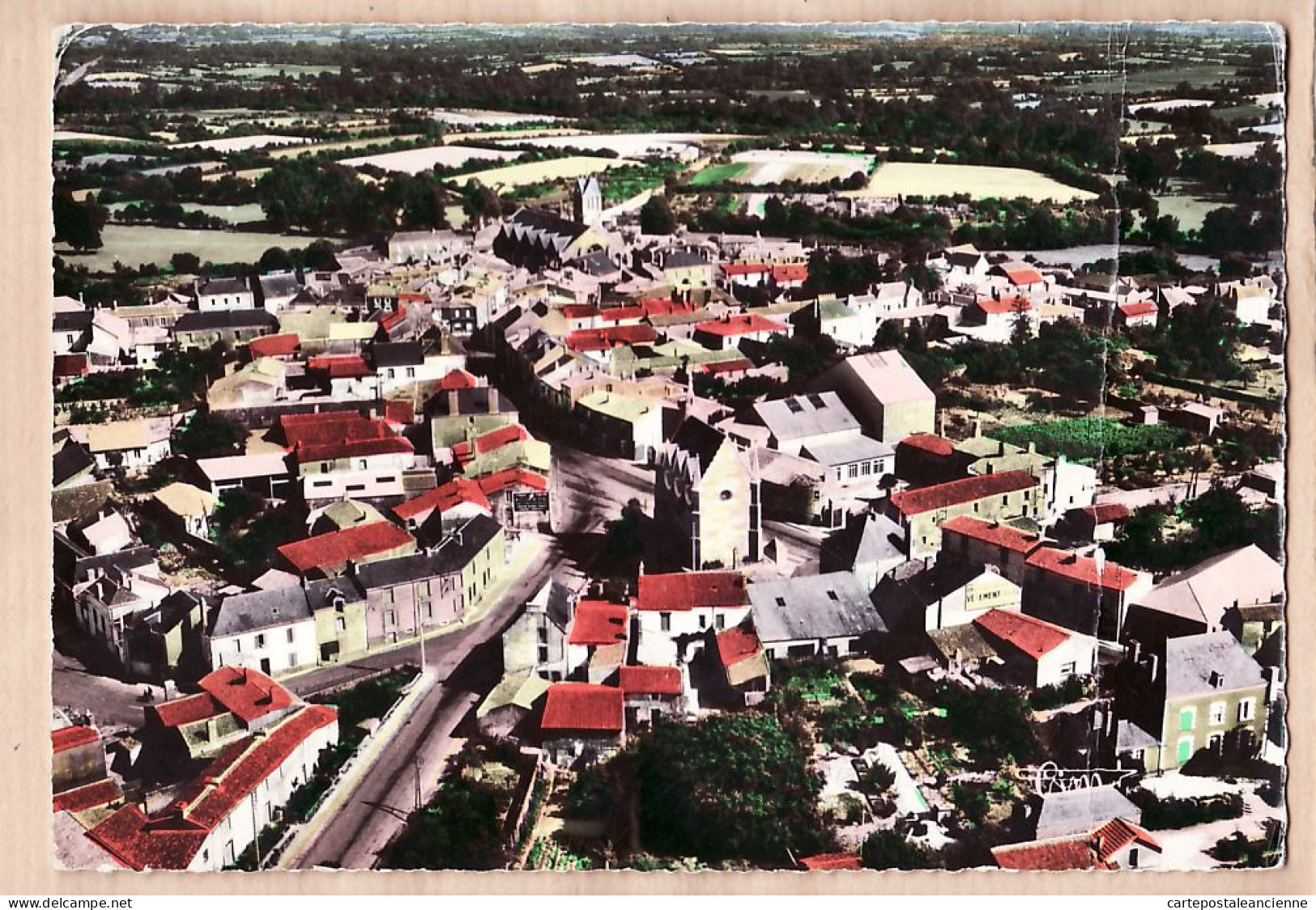 25674 / LEGE Loire-Atlantique Vue Générale Aérienne Village Place église Postée 1967 - CIM COMBIER N° 86.51 - Legé