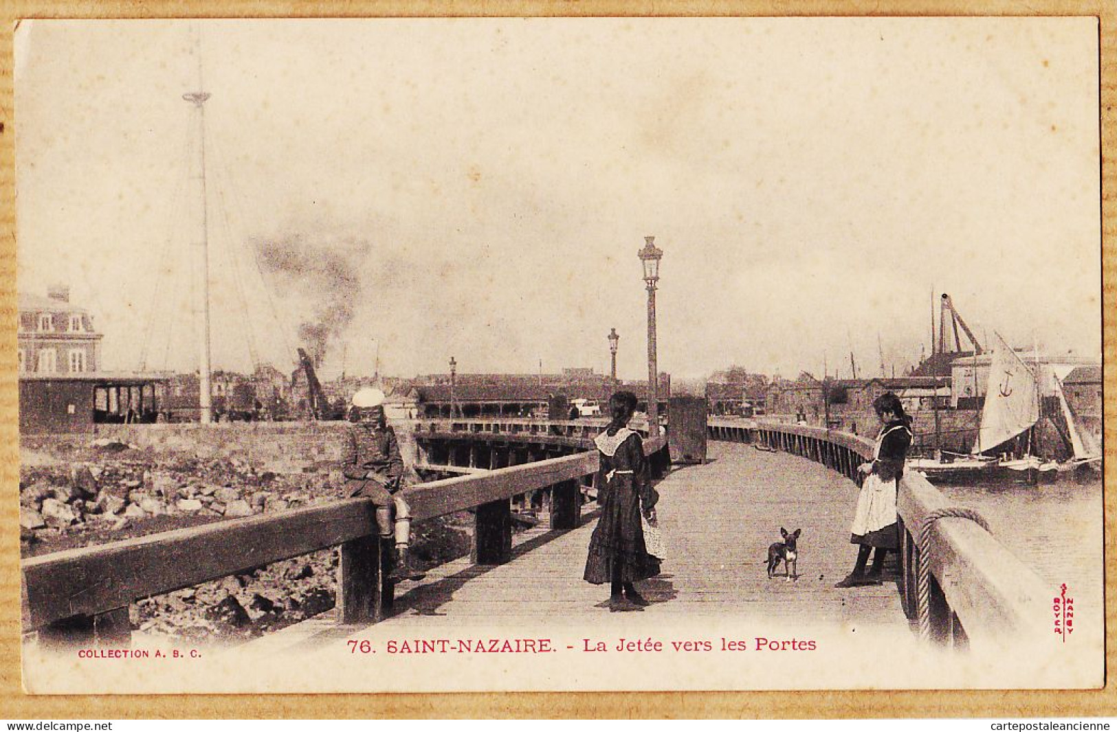 25582 / SAINT-NAZAIRE St (44) La Jetée Vers Les Portes 1900s Collection A.B.C 76 ROYER Loire-Atlantique - Saint Nazaire