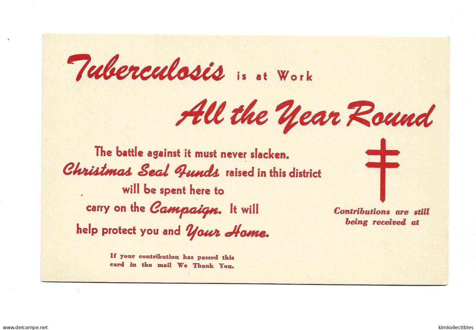 CANADA - CHRISTMAS ANTI TUBERCULOSIS TUBERCULOSE - Other & Unclassified