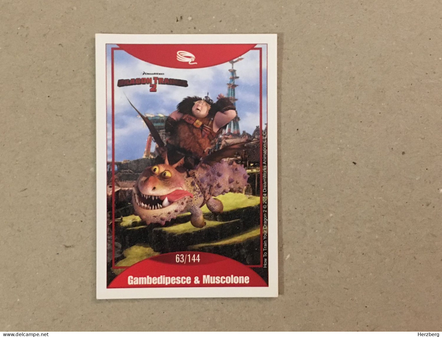 Italy Edition - How To Train Your Dragon 2 - Le Grandi Avventure - Dreamworks Pictures 2014 - Collection Trading Card - Other & Unclassified