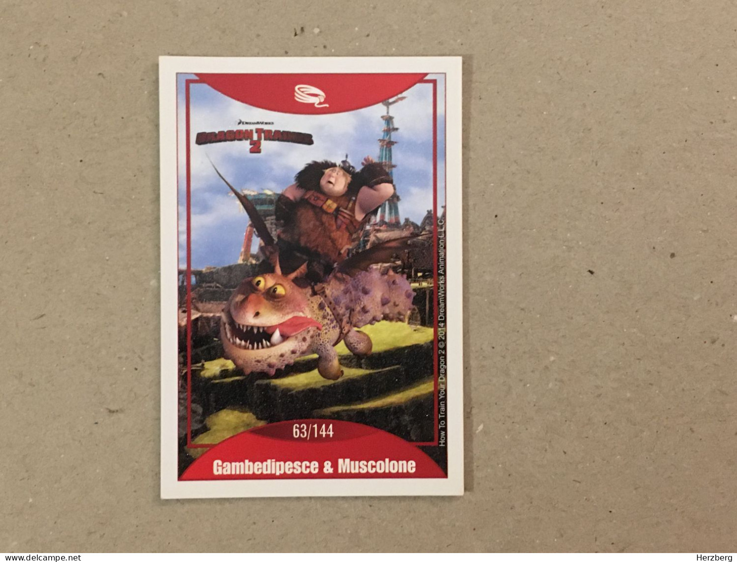 Italy Edition - How To Train Your Dragon 2 - Le Grandi Avventure - Dreamworks Pictures 2014 - Collection Trading Card - Andere & Zonder Classificatie
