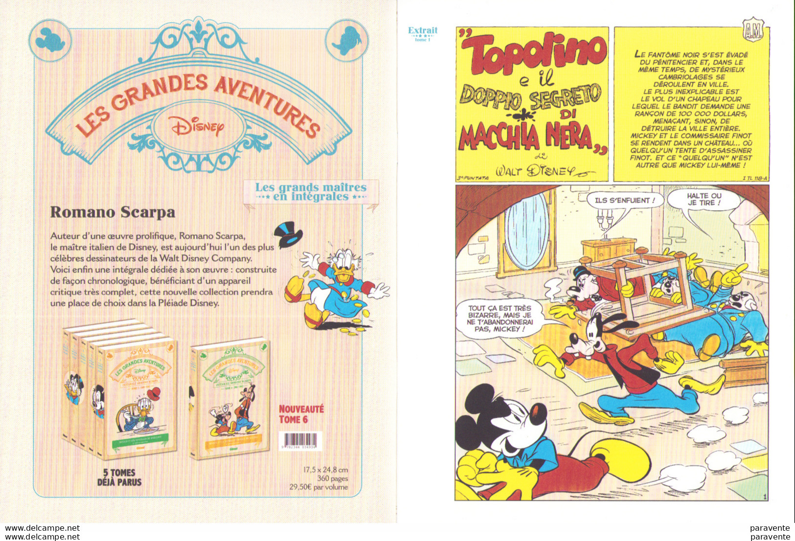 Dossier REDECOUVREZ INCROYABLE PATRIMOINE DISNEY De Glenat Avec Scarpa Banks Don Rosa Godfredson - Archivio Stampa