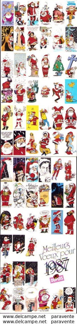 6 Cartes Pour NOEL DUPUIS 1987 : 66 Dessinateurs - Altri & Non Classificati