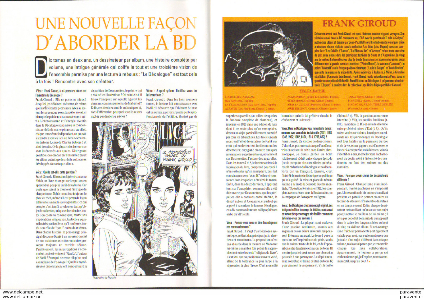 Dossier Presentation DECALOGUE Avec Mounier Faure Franz - Press Books