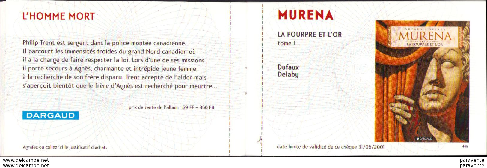 Catalogue DARGAUD BD+ , Bilal Delaby Guarnido Marini Vance XIII Tronheim Leo Derib Fred En 2001 - Autres & Non Classés