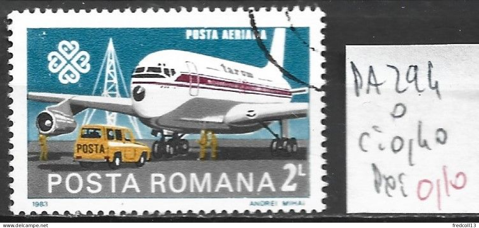 ROUMANIE PA 294 Oblitéré Côte 0.40 € - Used Stamps