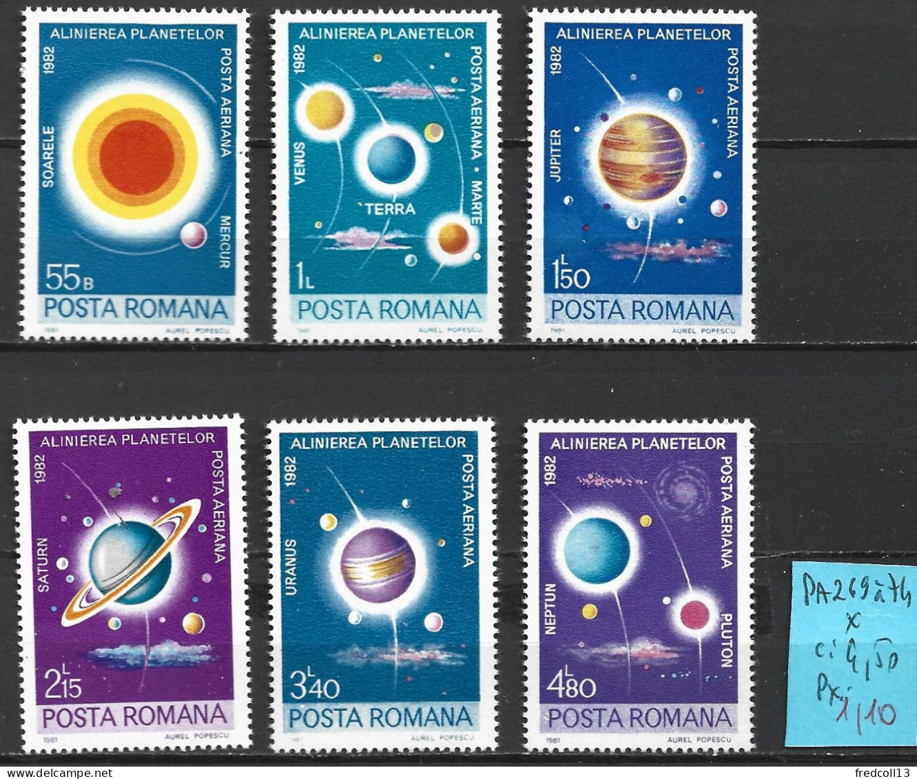 ROUMANIE PA 269 à 74 * Côte 4.50 € - Unused Stamps