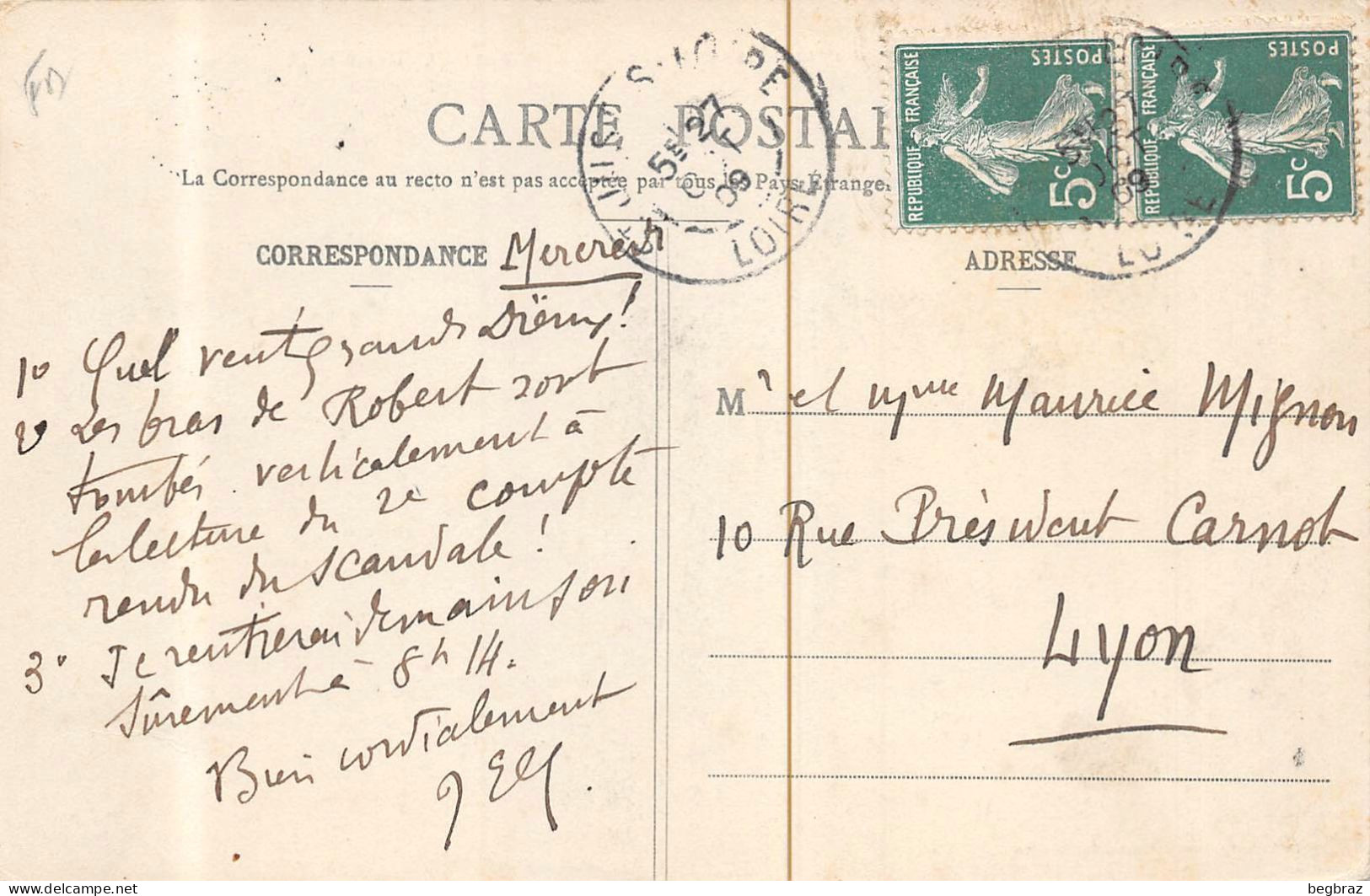 ANDREZIEUX    PONT DETRUIT      INNONDATIONS DE 1907 - Andrézieux-Bouthéon