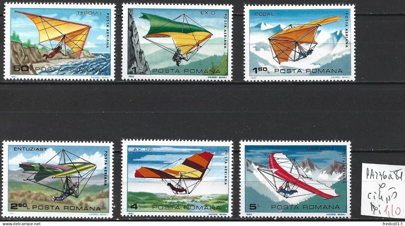 ROUMANIE PA 276 à 81 * Côte 4.50 € - Unused Stamps