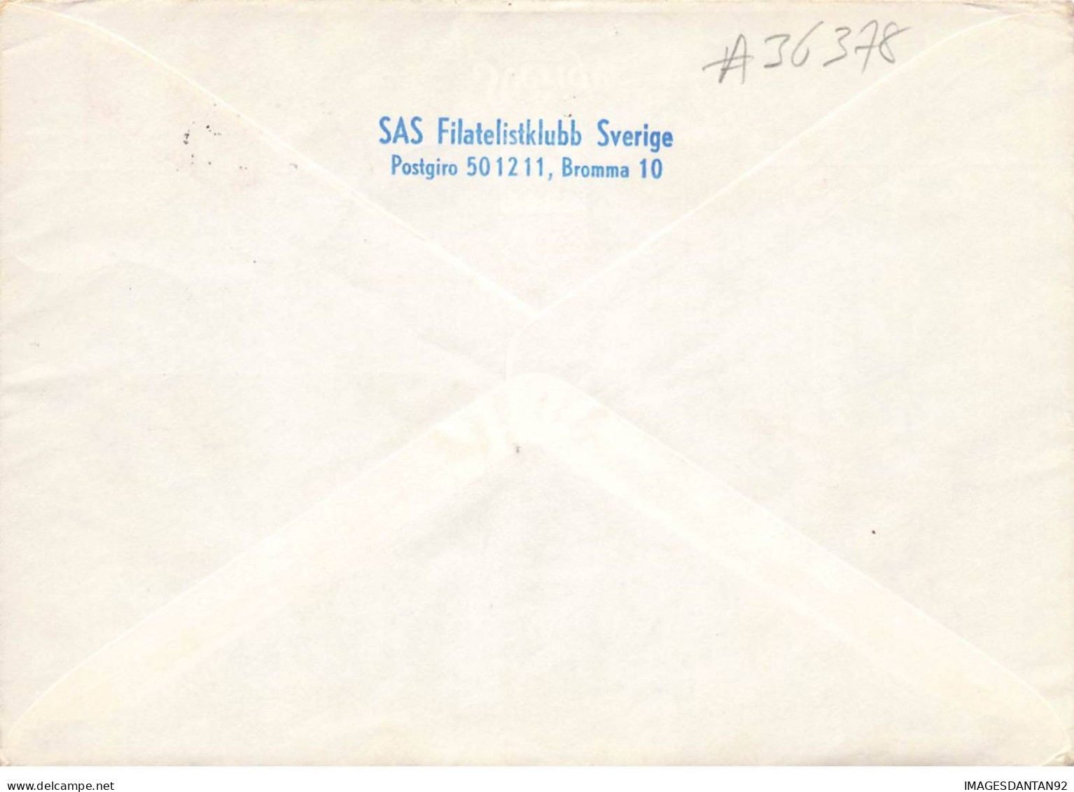 SUEDE #36378 FORSTA FLYGNING SAS KIRUNA BARDUFOSS KIRKENES 1963 - Cartas & Documentos