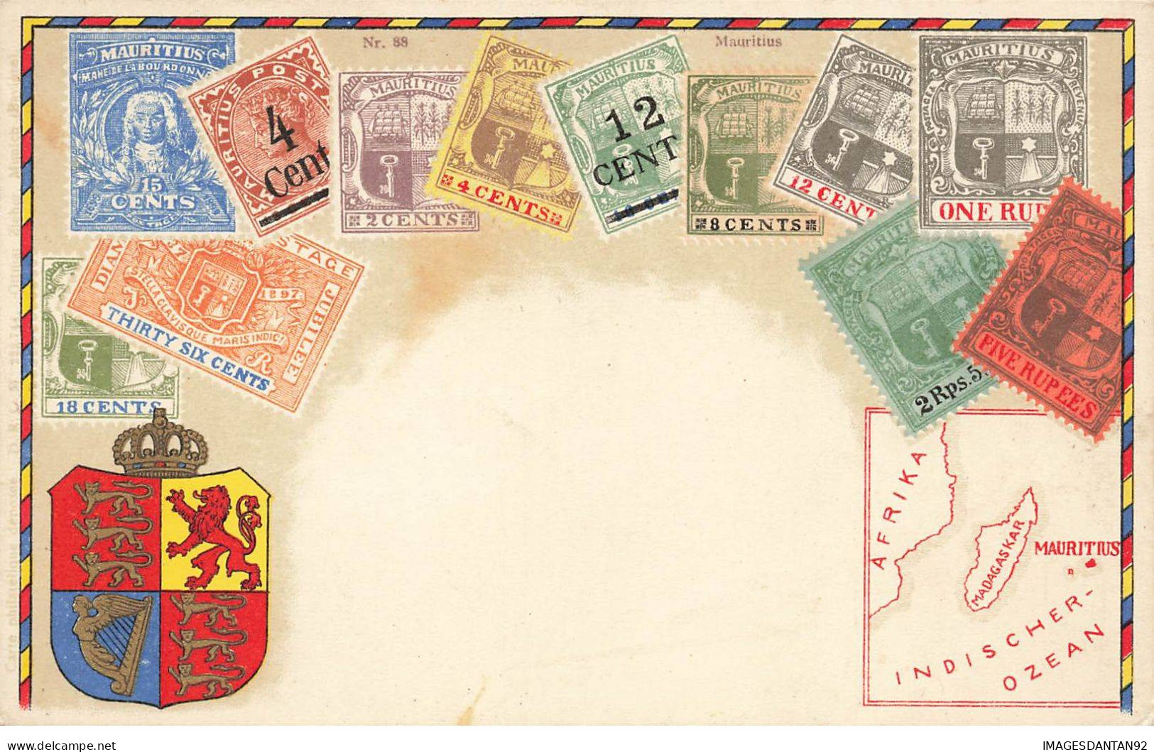 TIMBRES REPRESENTATIONS #MK33318 PHILATELIQUE MAURITANIE ARMOIRIE BLASON - Briefmarken (Abbildungen)