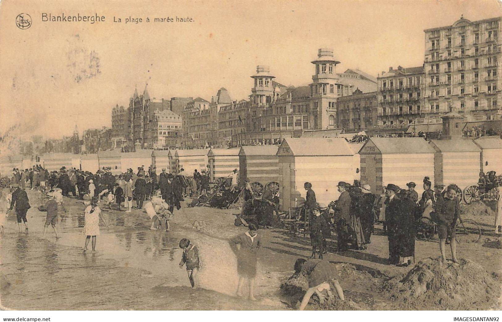 BELGIQUE #MK35770 BLANKENBERGHE LA PLAGE A MAREE HAUTE - Blankenberge