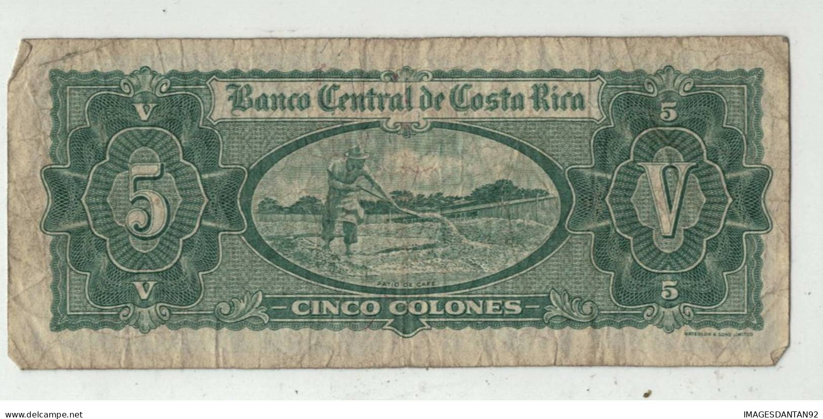 COSTA RICA 5 COLONES 1962 - Costa Rica