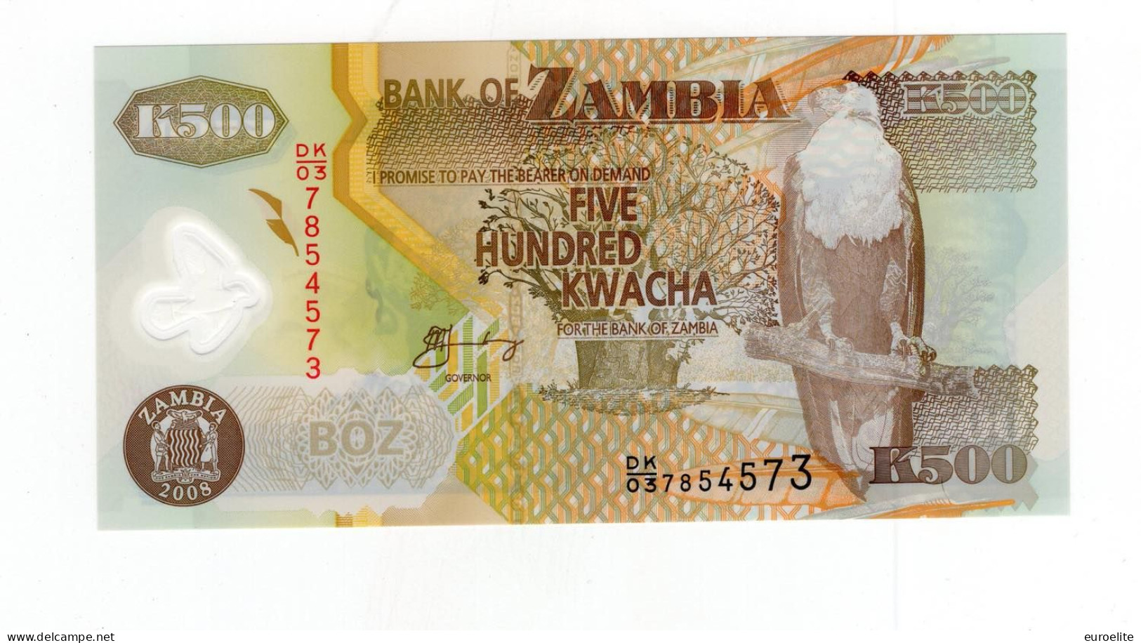 Zambia - 500 Kwacha 2008 - Zambie