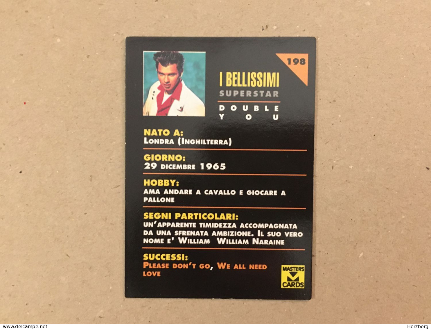 Italia Italy Edition - Double You Musician Music - Collection Trading Card - Autres & Non Classés