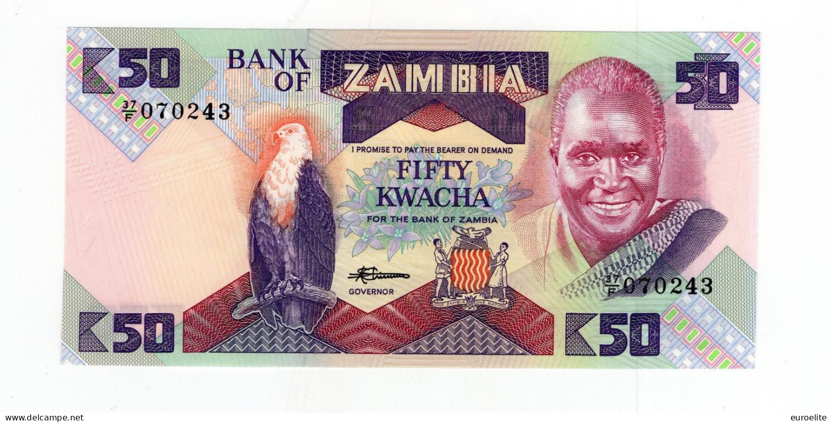 Zambia - 50 Kwacha (1986 - 1988 - Zambia