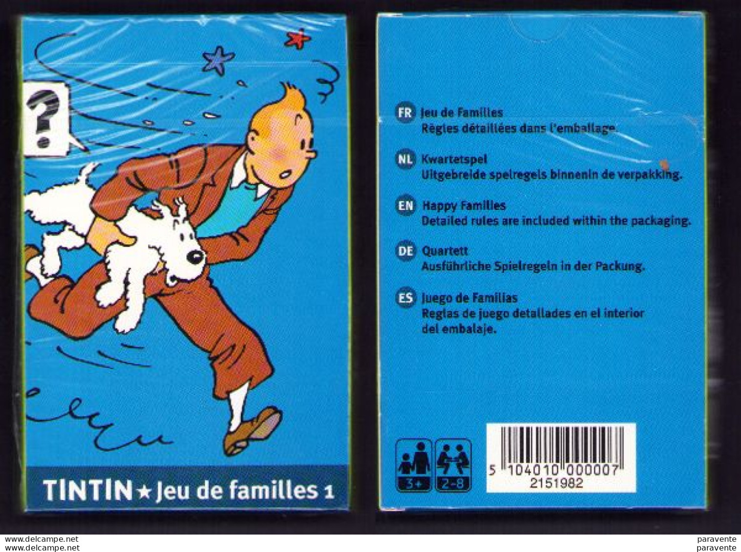 TINTIN : Jeu De Famille 1 (emballé) - Sonstige & Ohne Zuordnung