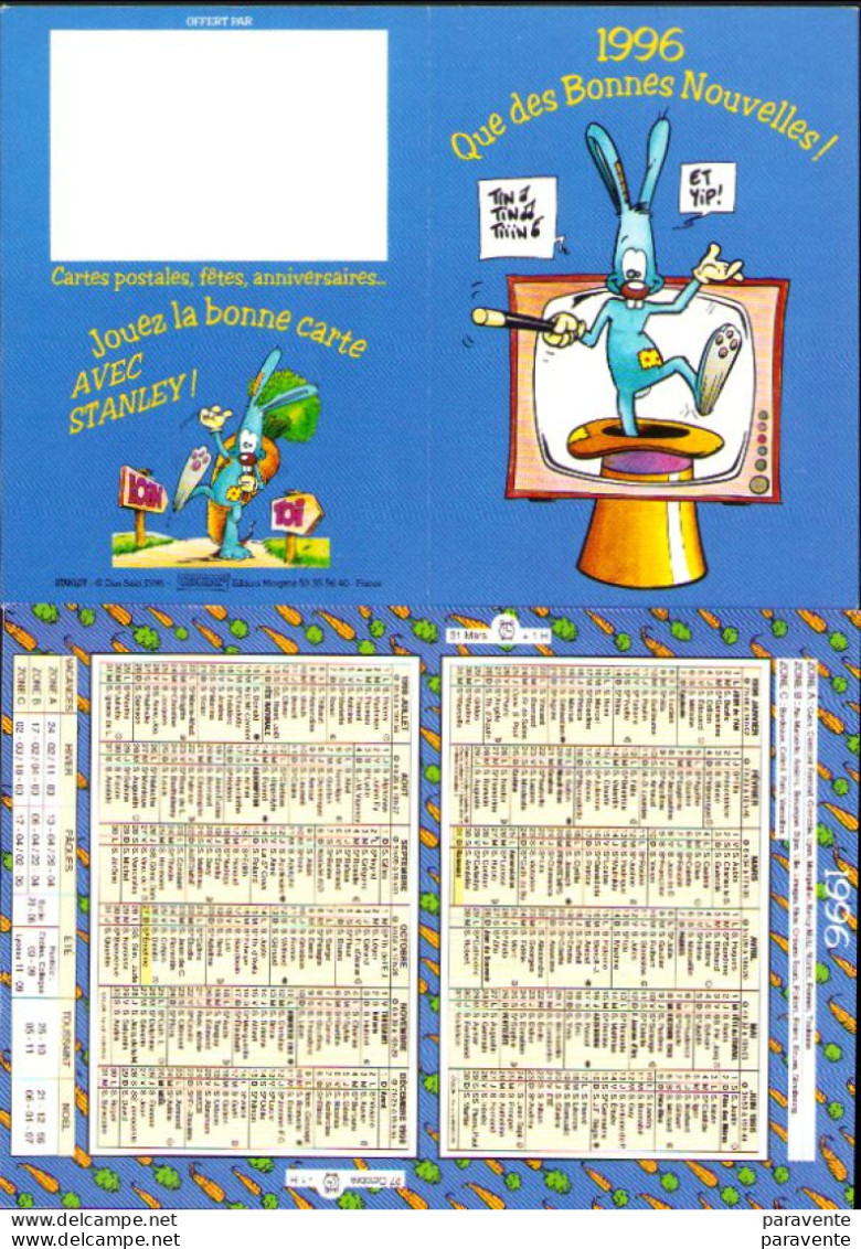 SALEL DAN : Calendrier STANLEY 1996 - Agenda & Kalender