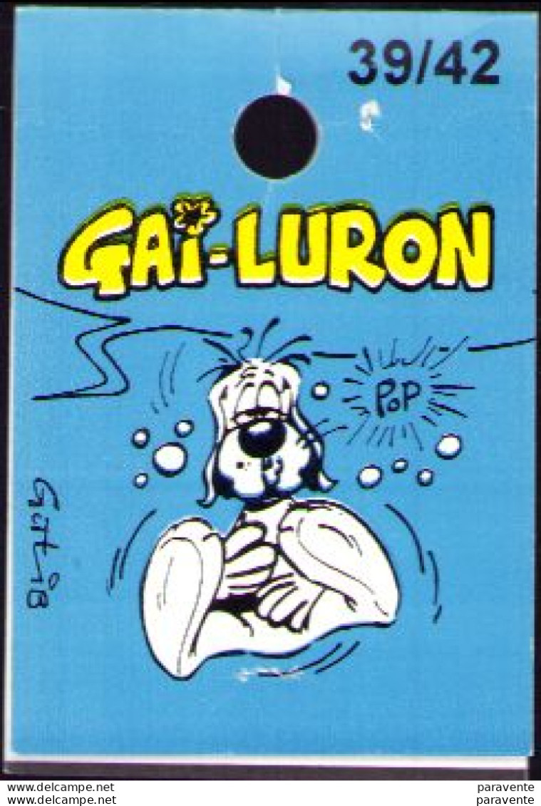 GOTLIB : Carton Support CHAUSSETTES GAI LURON - Altri & Non Classificati