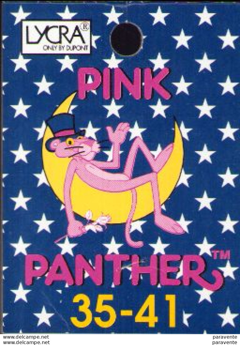 Carton Support CHAUSSETTES PINK PANTHERS - Autres & Non Classés