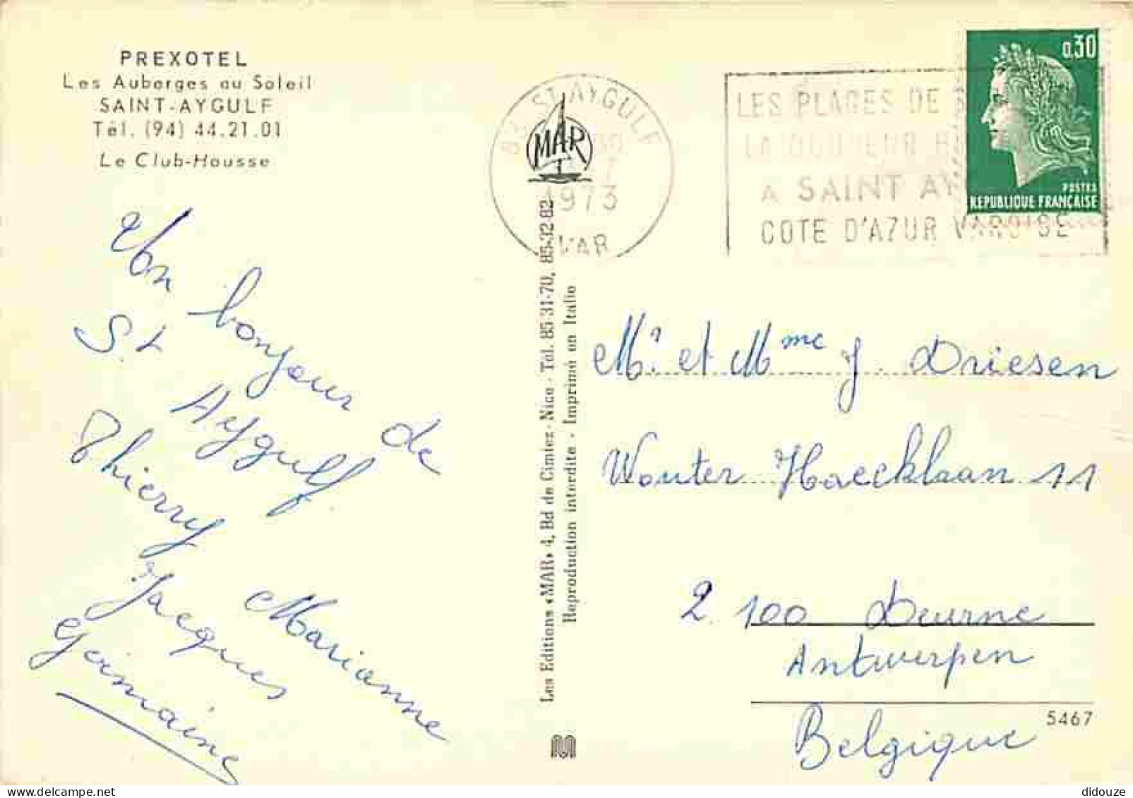 83 - Saint Aygulf - Prexotel - Les Auberges Du Soleil - Le Club Housse - CPM - Voir Scans Recto-Verso - Saint-Aygulf