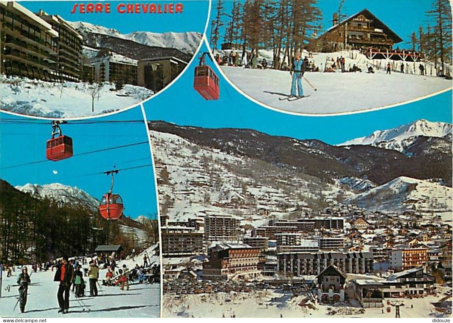 05 - Serre Chevalier - Chantemerle - Multivues - Hiver - Neige - Skieurs - CPM - Voir Scans Recto-Verso - Serre Chevalier