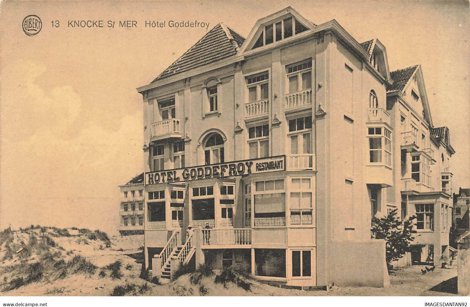 BELGIQUE #MK35807 KNOCKE SUR MER HOTEL GODDEFROY - Knokke