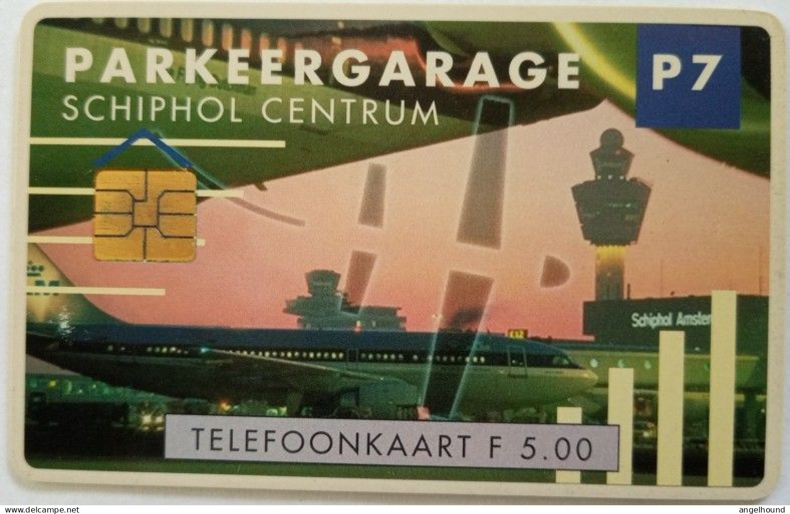 Netherlands F5.00 Chip Card - Parkeergarage P7 Sdhiphol Centrum - Private