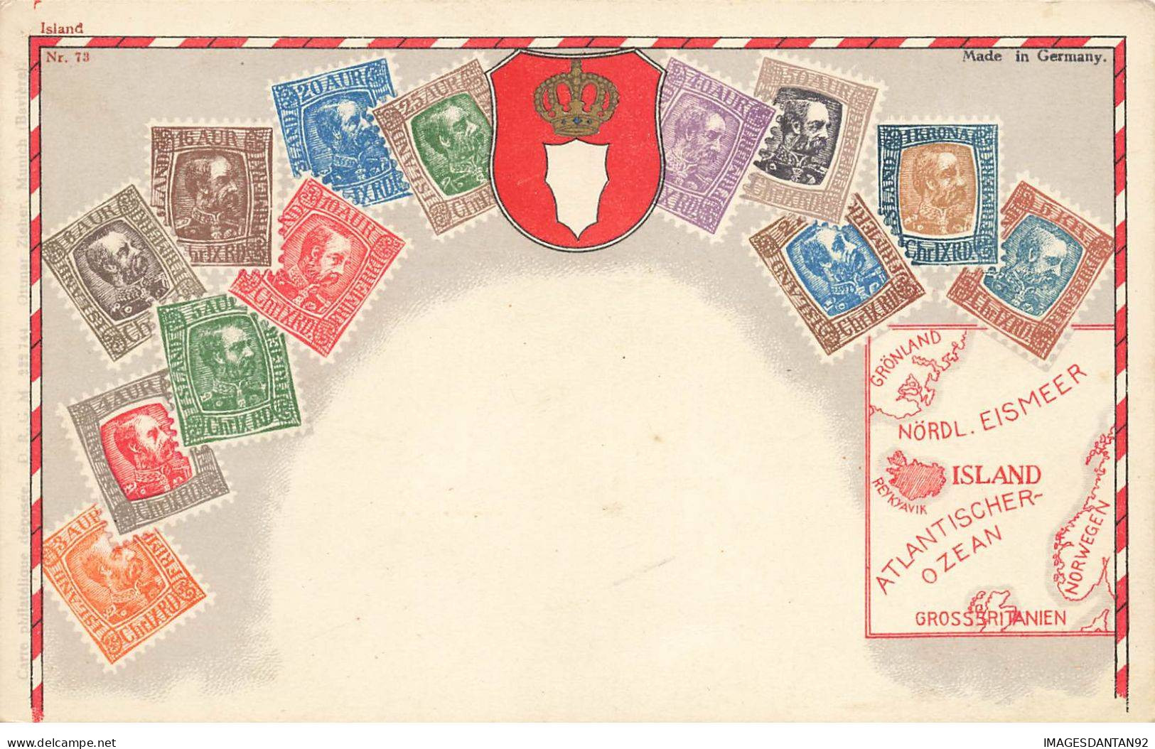 TIMBRES REPRESENTATIONS #MK33313 PHILATELIQUE ISLAND ISLANDE REYKJAVIK ARMOIRIE BLASON - IJsland