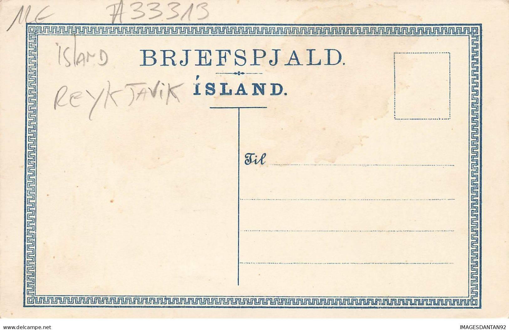 TIMBRES REPRESENTATIONS #MK33313 PHILATELIQUE ISLAND ISLANDE REYKJAVIK ARMOIRIE BLASON - IJsland