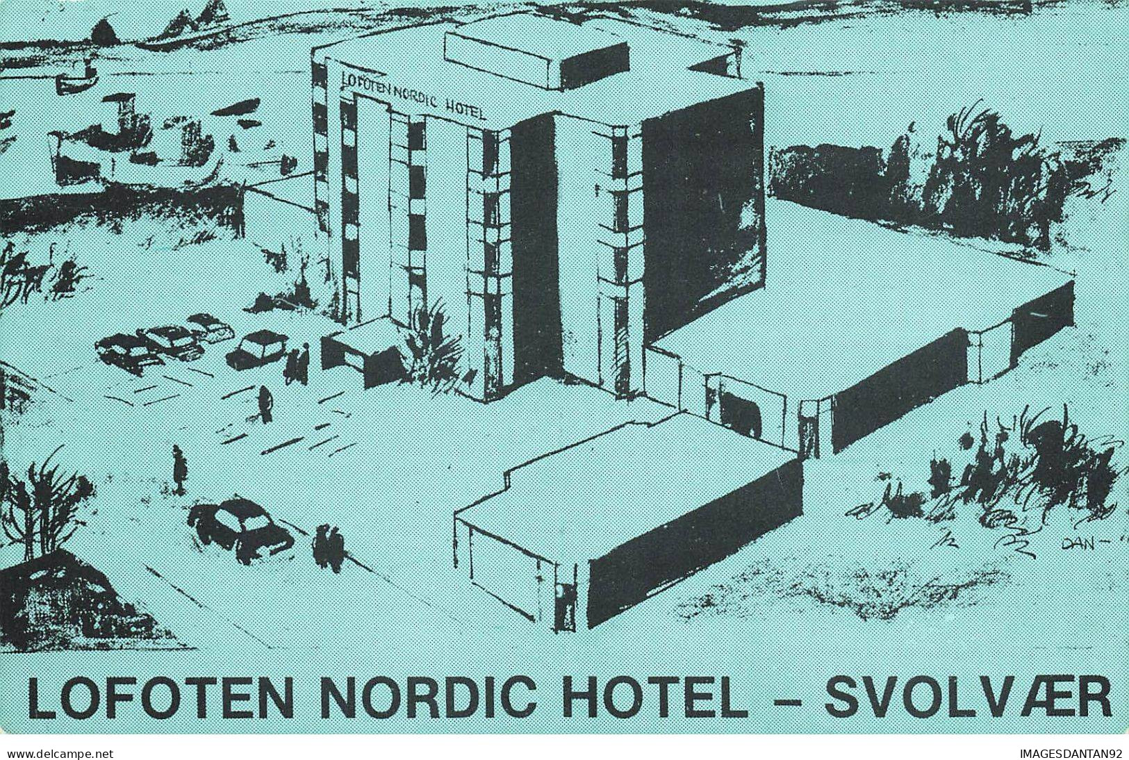 NORVEGE #AS30577 LOFOTEN NORDIC HOTEL SVOLVAER CARTE PUBLICITAIRE - Noruega
