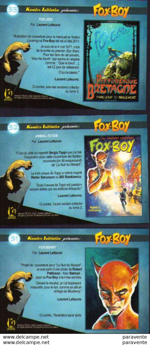 LEUFEUVRE : 5 Comics Card FOX BOY N°11-12-31-32-33 - Advertisement