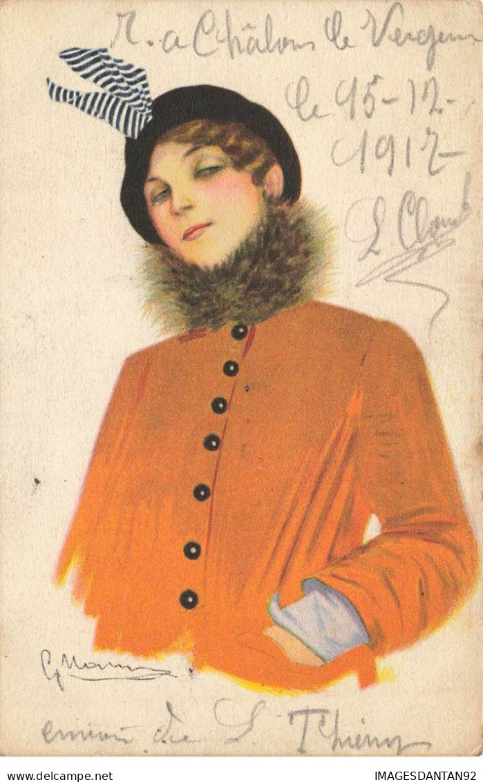 ILLUSTRATEUR #FG37769 NANNI MAUZAN FEMME AU CHAPEAU - Nanni