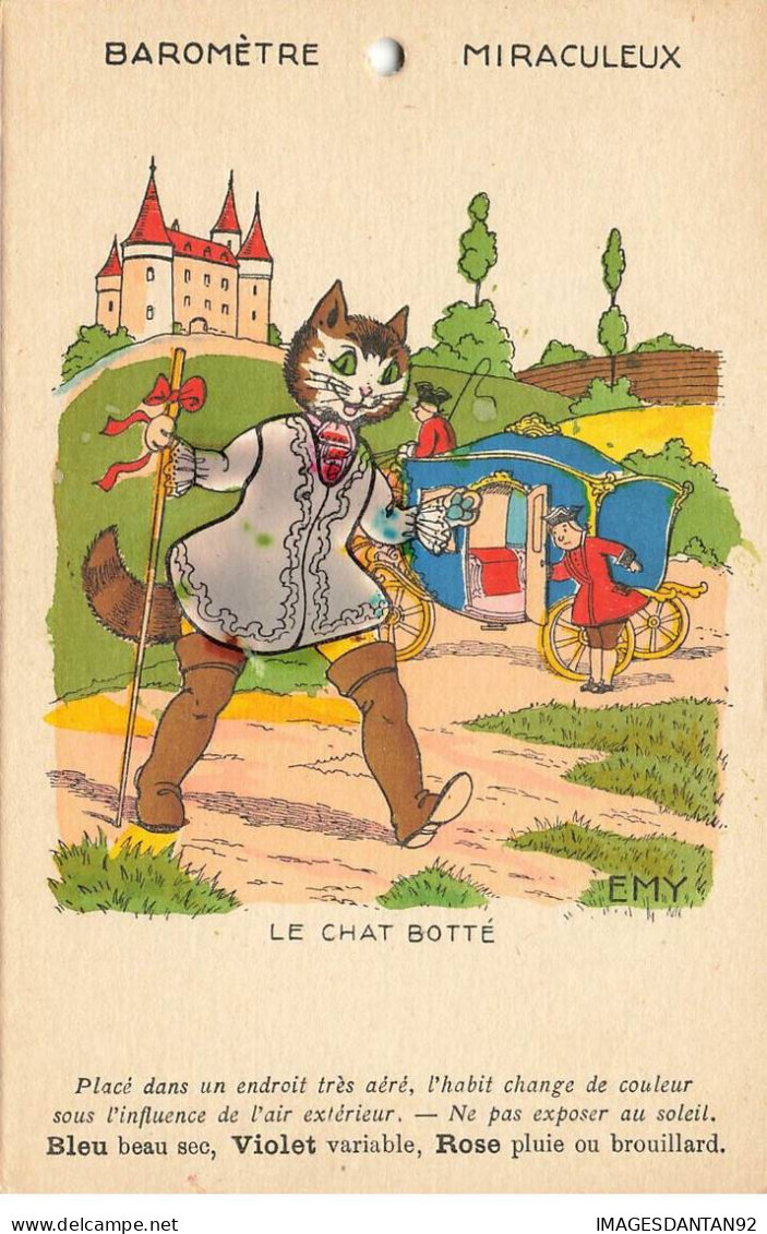 ILLUSTRATEUR #35199 GERMAINE BOURET EMY BAROMETRE LE CHAT BOTTE CHAT CAT KATZE - Bouret, Germaine