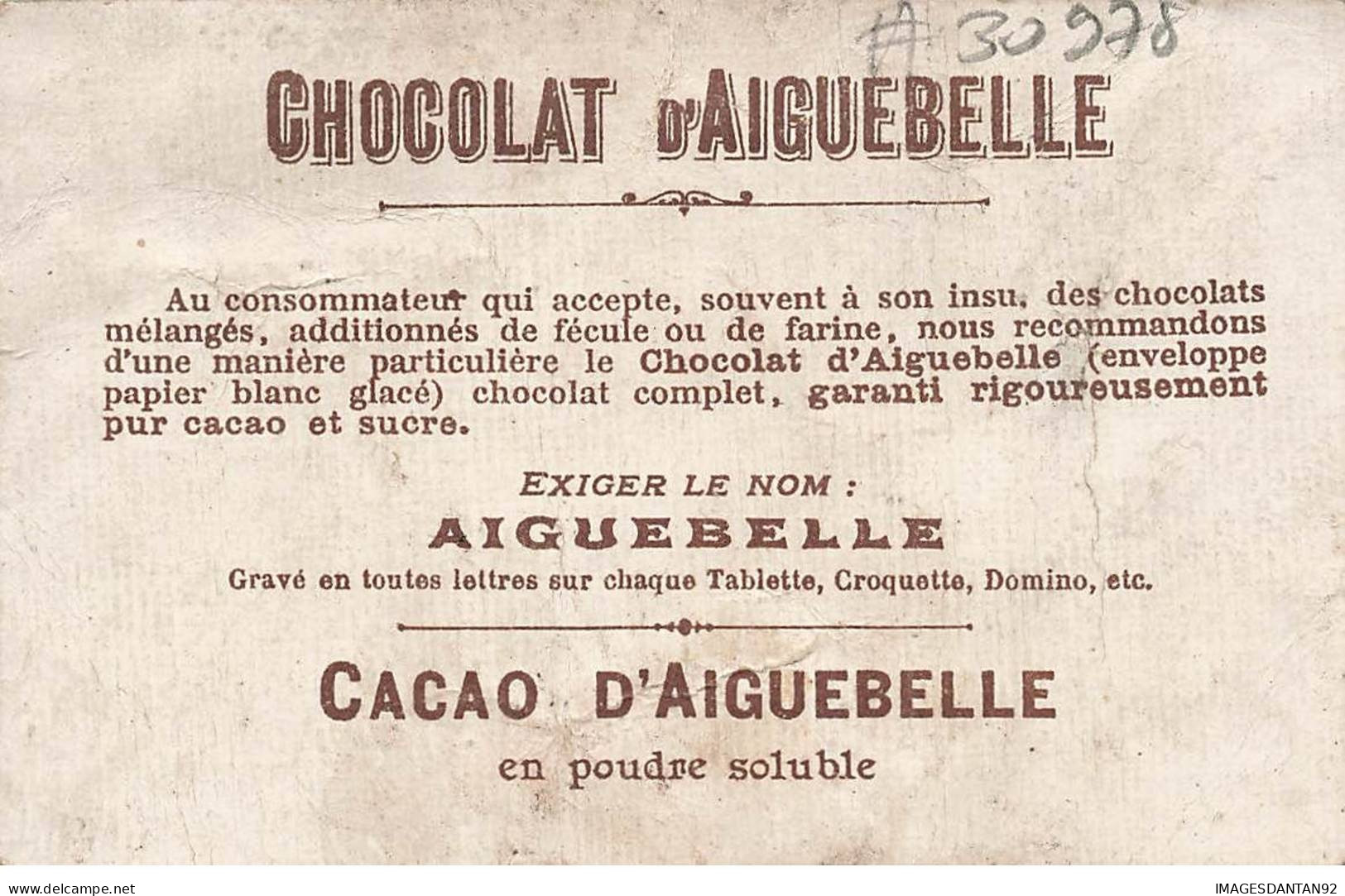 CHROMO #CL30978 CHOCOLAT D AIGUEBELLE PAYSAGE CAMPAGNE LABOUREUR ATTELAGE - Aiguebelle