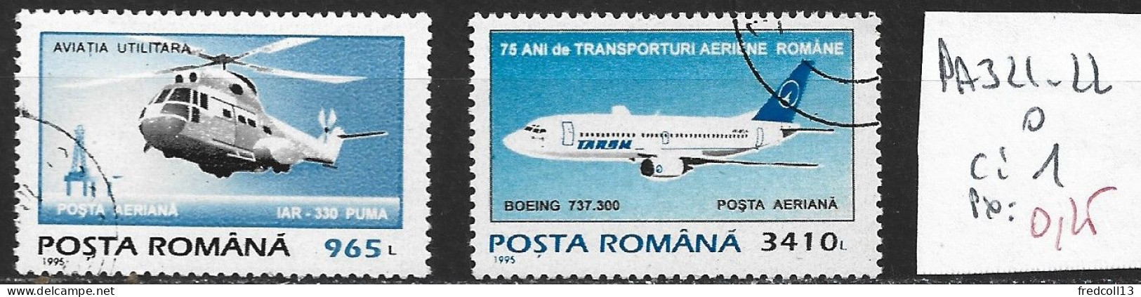 ROUMANIE PA 321-22 Oblitérés Côte 1 € - Gebraucht