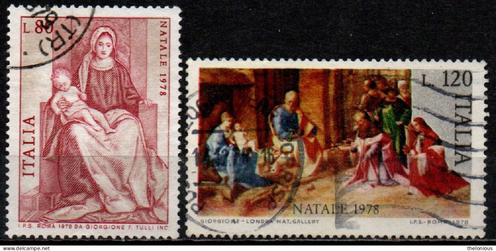 Italia Repubblica 1978: Natale - Usati - 1971-80: Gebraucht