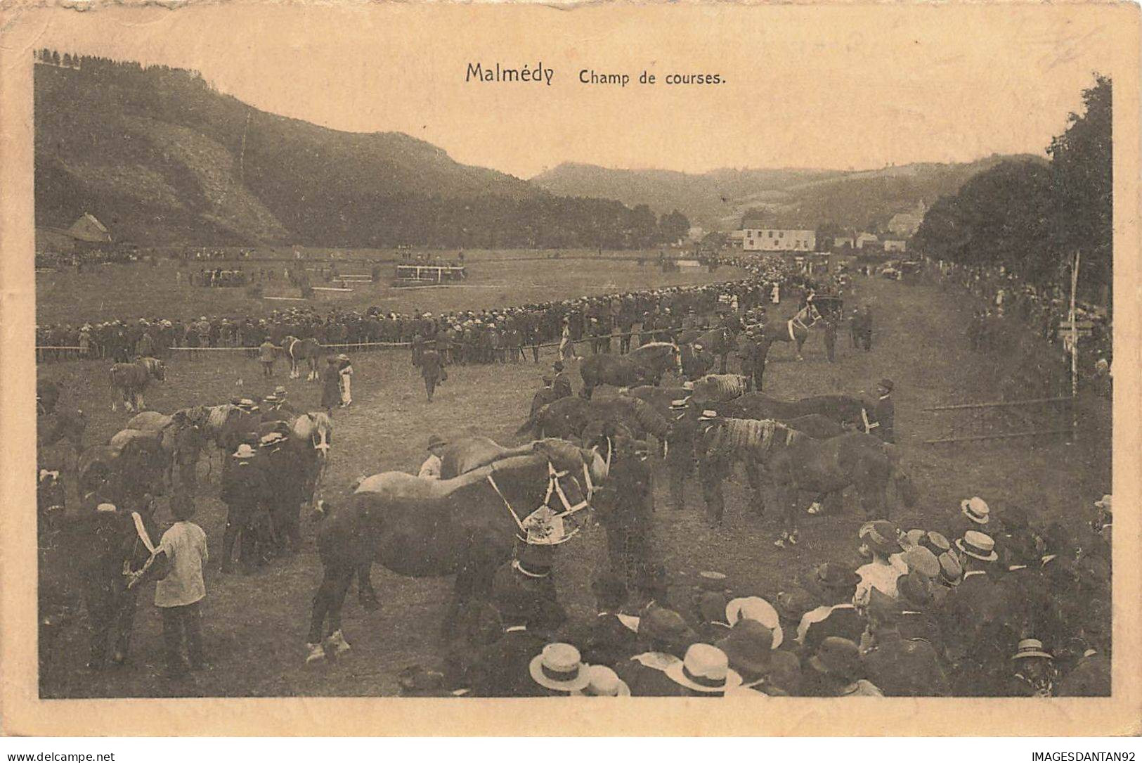 BELGIQUE #MK35569 MALMEDY CHAMP DE COURSES CHEVAUX HIPPISME - Malmedy