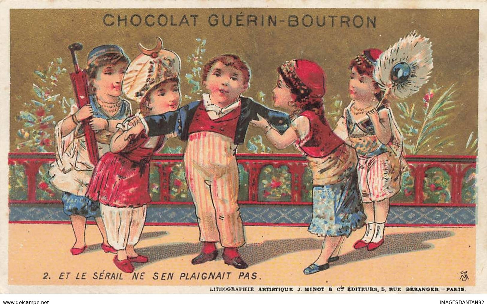 CHROMO #CL40281 CHOCOLAT GUERIN BOUTRON SERAIL TURQUIE HAREM MINOT PARIS - Guérin-Boutron