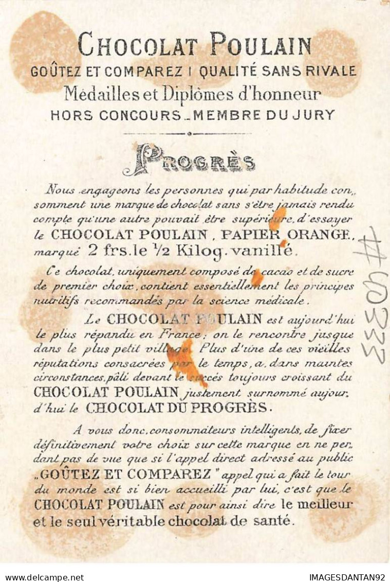 CHROMO #CL40333 CHOCOLAT POULAIN PANIER DE FLEURS PENSEES - Poulain