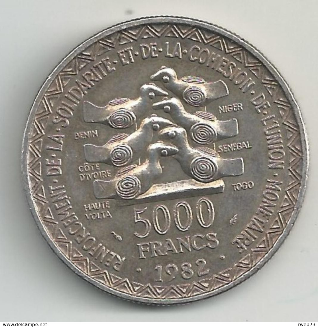 BCAO - 5000 Francs - 1982 - TTB/SUP - Other - Africa