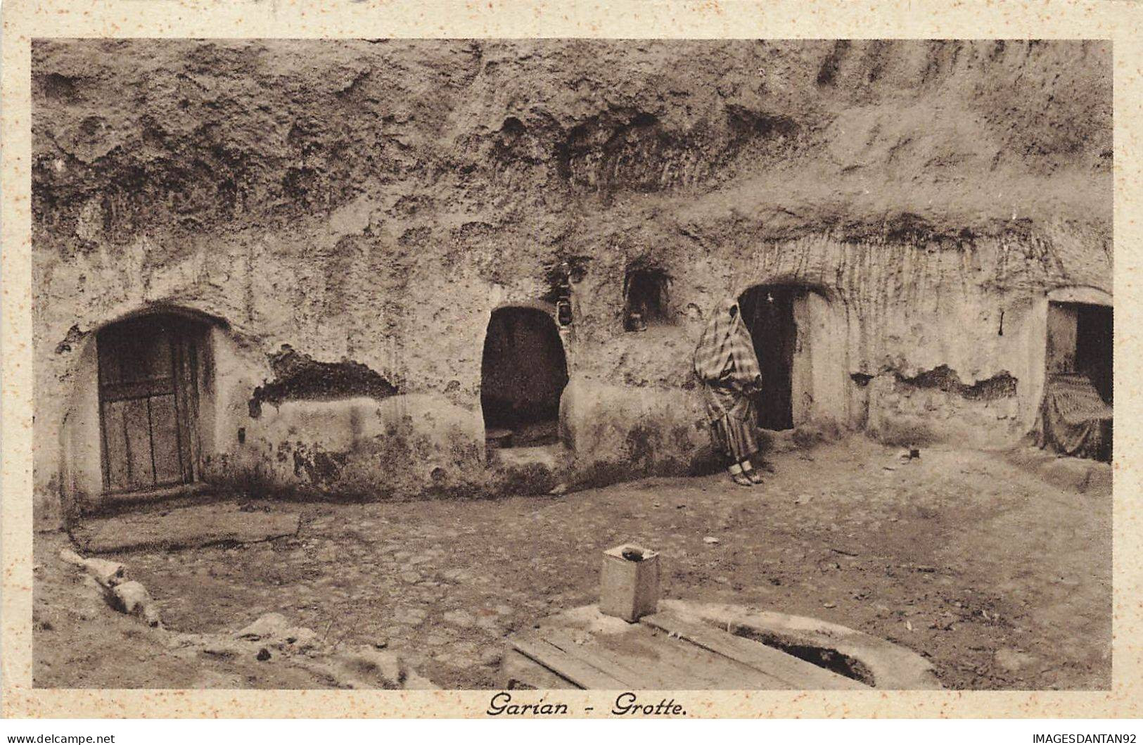 LIBYE #MK42222 GARIAN GROTTE + CACHET TIMBRE COLONIE ITALIA LIBIA - Libië