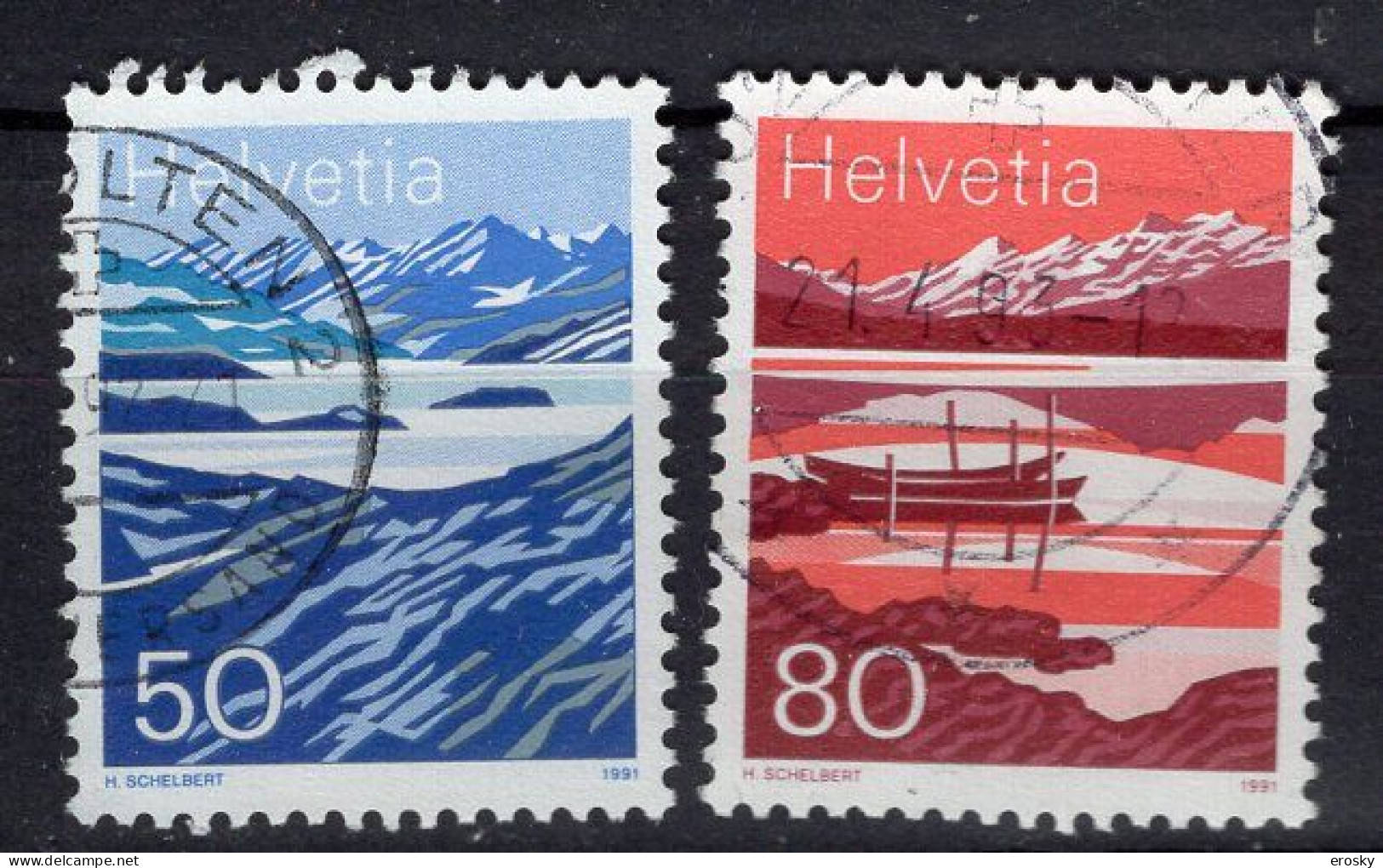T2515 - SUISSE SWITZERLAND Yv N°1387/88 - Used Stamps
